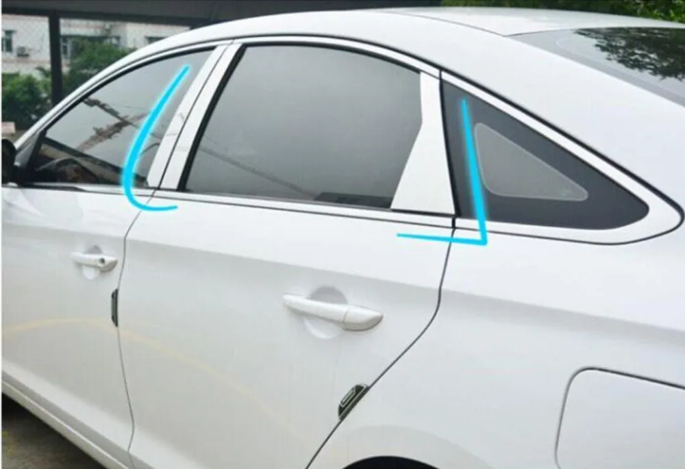 Аксессуары 6 шт. подходит для 2015 2016 Hyundai SONATA LF хромированная оконная клемма крышка