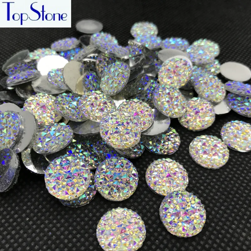 Topstone 8,10,12,14,16,18mm Round Glitter Faux Resin Rhinestones Crystal AB Color Acrylic Flatback Decoden Kawaii Cabochons
Topstone 8,10,12,14,16,18mm Round Glitter Faux Resin Rhinestones Crystal AB Color Acrylic Flatback Decoden Kawaii Cabochons