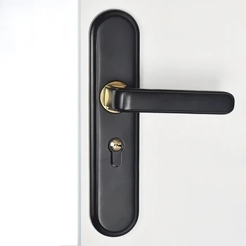 Black Space Aluminum Alloy Door Locks Continental Bedroom Minimalist Interior Door Handle Lock Cylinder Security Locks Packages
Black Space Aluminum Alloy Door Locks Continental Bedroom Minimalist Interior Door Handle Lock Cylinder Security Locks Packages