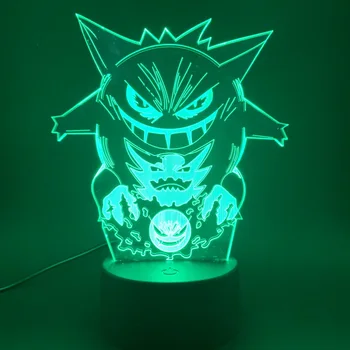 3d Led Night Light Game Pokemon GO Gengar Figure Best Gift for Kids Child Bedroom Decorative Atmosphere Nightlight Lamp 3d
3d Led Night Light Game Pokemon GO Gengar Figure Best Gift for Kids Child Bedroom Decorative Atmosphere Nightlight Lamp 3d