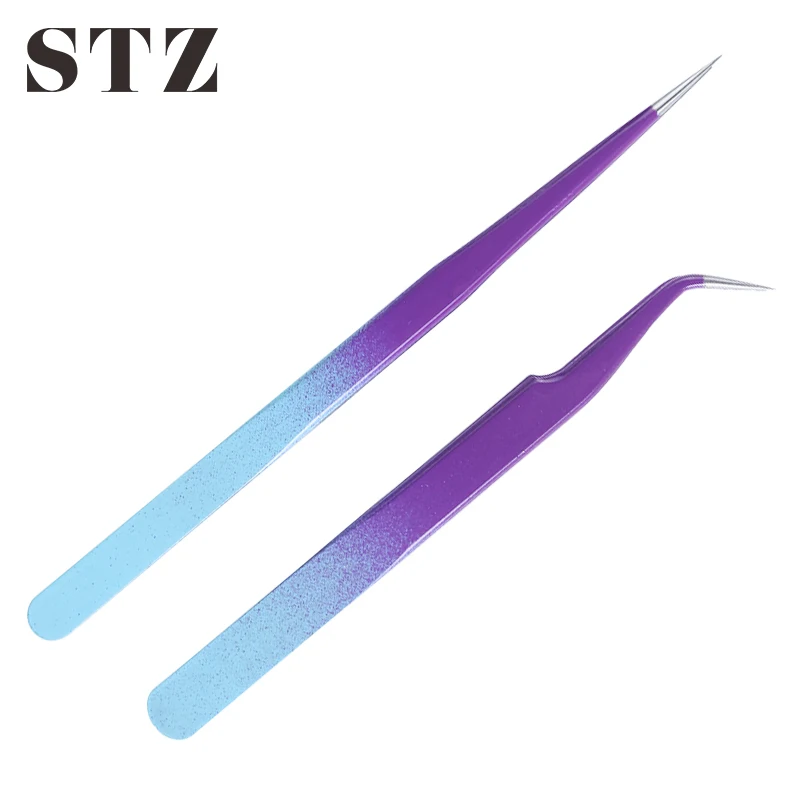 1pc Gradient Tweezers Eyelash Extension Tools Stainless Steel Eyebrow Trimmer Clip Curved Straight Hair Remover Makeup Tool #759
1pc Gradient Tweezers Eyelash Extension Tools Stainless Steel Eyebrow Trimmer Clip Curved Straight Hair Remover Makeup Tool #759