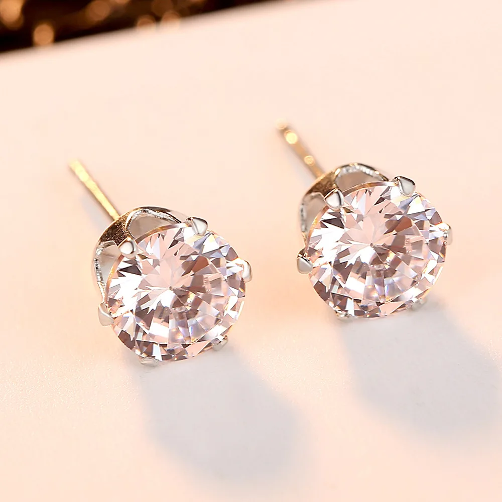 Moonso 7.5MM Round 2 Carat Cubic Zirconia Stud Earrings for Women Wedding valentine daygift dropshipping wholesale jewelry E4902
Moonso 7.5MM Round 2 Carat Cubic Zirconia Stud Earrings for Women Wedding valentine daygift dropshipping wholesale jewelry E4902