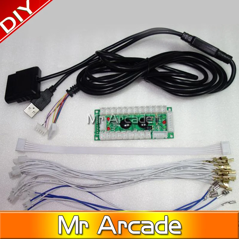 Zero Delay Arcade USB Encoder Play Station PC PS2 PS3 Joystick For Arcade Controllers 2Pin Rocker + Sanwa Push Buttons Cable
Zero Delay Arcade USB Encoder Play Station PC PS2 PS3 Joystick For Arcade Controllers 2Pin Rocker + Sanwa Push Buttons Cable