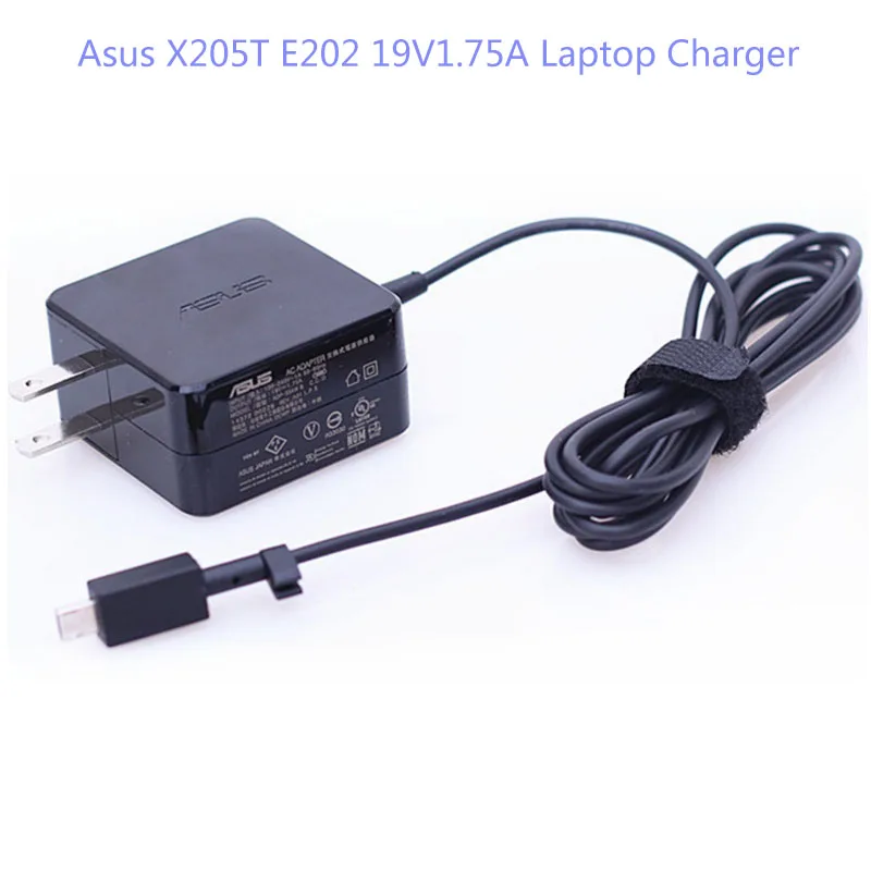 19V 1.75A 33W AC Power Adapter Laptop Charger for Asus EeeBook X205T X205TA E200HA E202 E202SA E205 E205SA F205TA
19V 1.75A 33W AC Power Adapter Laptop Charger for Asus EeeBook X205T X205TA E200HA E202 E202SA E205 E205SA F205TA