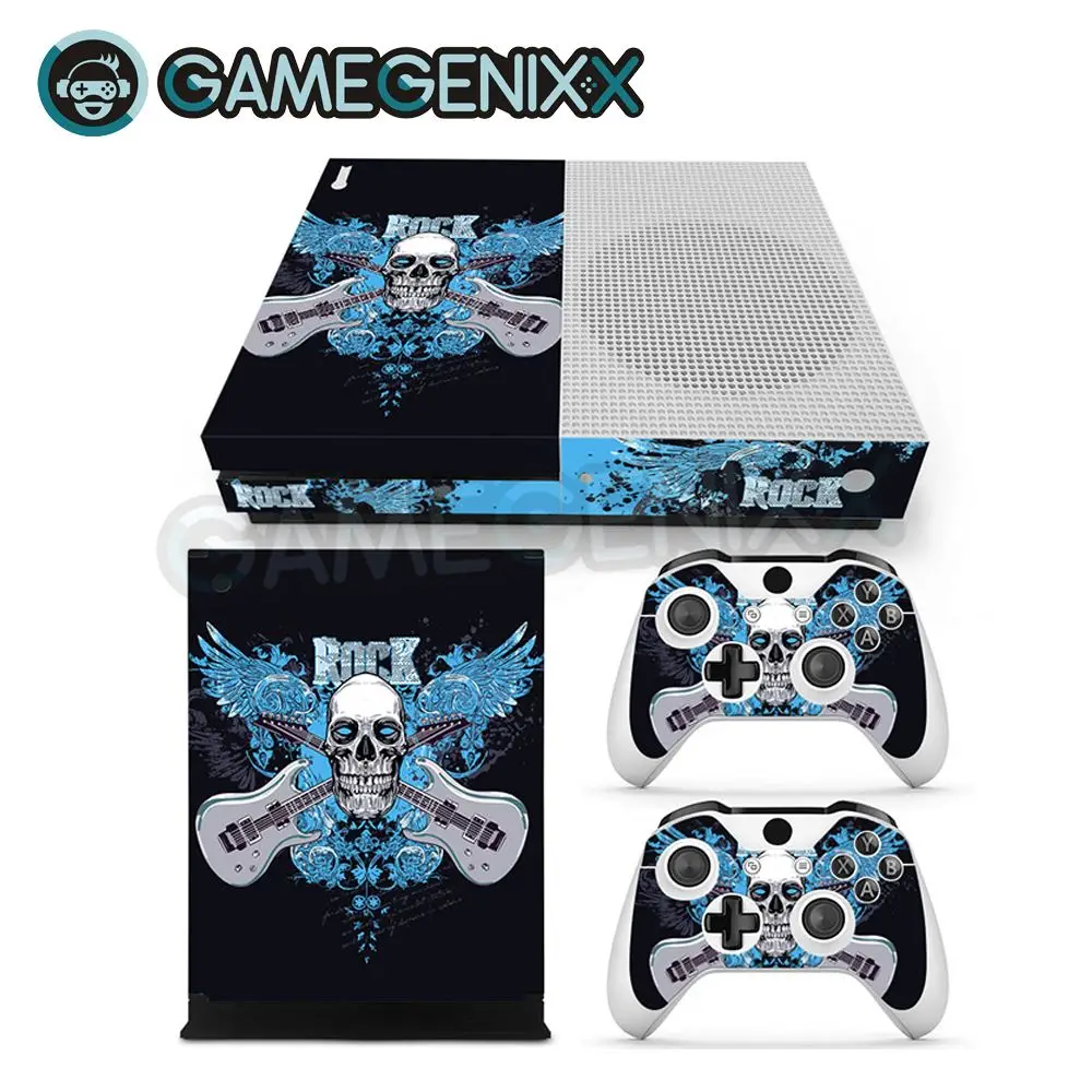 GAMEGENIXX Skin Sticker Vinyl Decal for Xbox One Slim Console and 2 Controllers - ROCK SKULL
GAMEGENIXX Skin Sticker Vinyl Decal for Xbox One Slim Console and 2 Controllers - ROCK SKULL