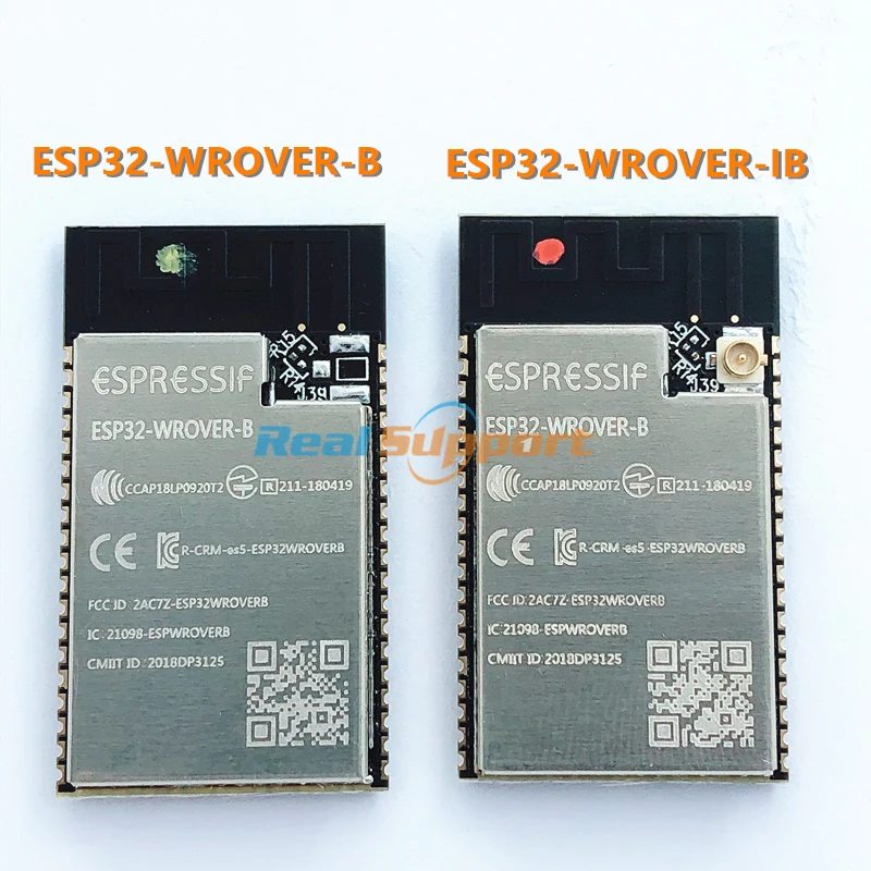 ESP32-WROVER-B PCB onboard antenna ESP32-WROVER-IB Ipex antenna module based on ESP32-D0WD WiFi-BT-BLE MCU module 4MB SPI flash
ESP32-WROVER-B PCB onboard antenna ESP32-WROVER-IB Ipex antenna module based on ESP32-D0WD WiFi-BT-BLE MCU module 4MB SPI flash