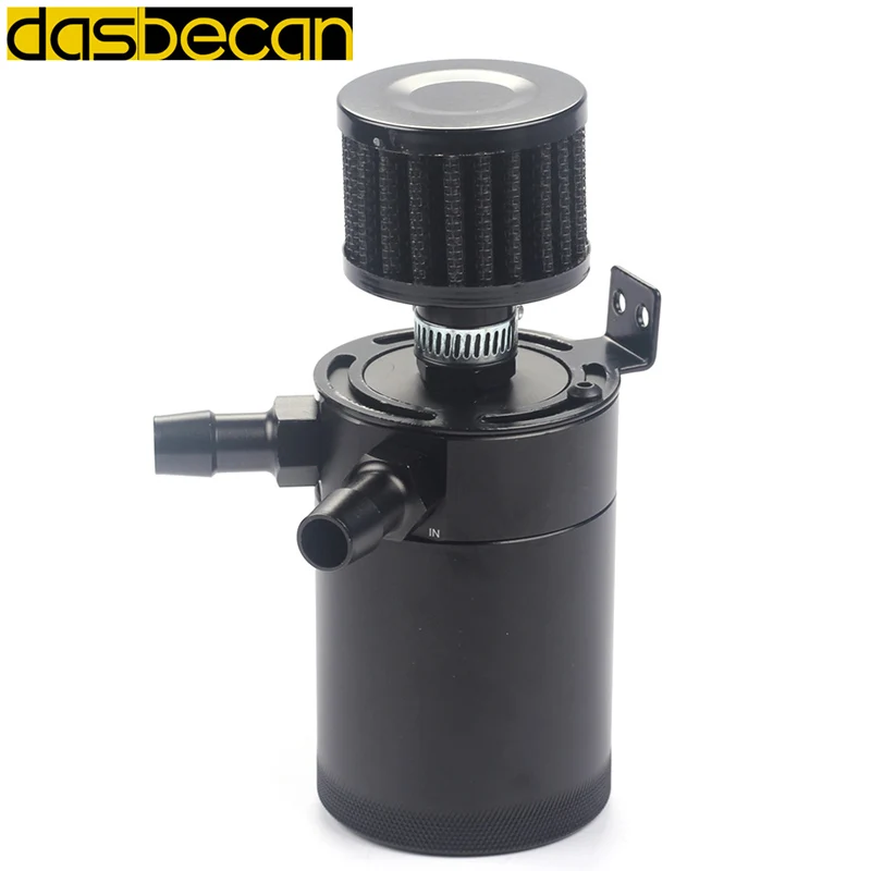 Dasbecan bronze filter Aluminum 2-port Oil Catch Can Reservoir / Tank With extra Filter Universal
Dasbecan bronze filter Aluminum 2-port Oil Catch Can Reservoir / Tank With extra Filter Universal