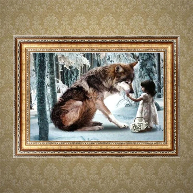 DIY 5D Diamond Painting Wolf and Little Girl Embroidery Cross Stitch Home Decor MAR23_15
DIY 5D Diamond Painting Wolf and Little Girl Embroidery Cross Stitch Home Decor MAR23_15
