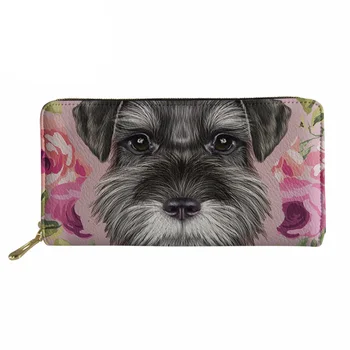 Noisydesigns Women Long Purse Ladies Schnauzer Florals Print Phone Wallets for Credit Card Female Kawaii Puppy id card holder
Noisydesigns Women Long Purse Ladies Schnauzer Florals Print Phone Wallets for Credit Card Female Kawaii Puppy id card holder