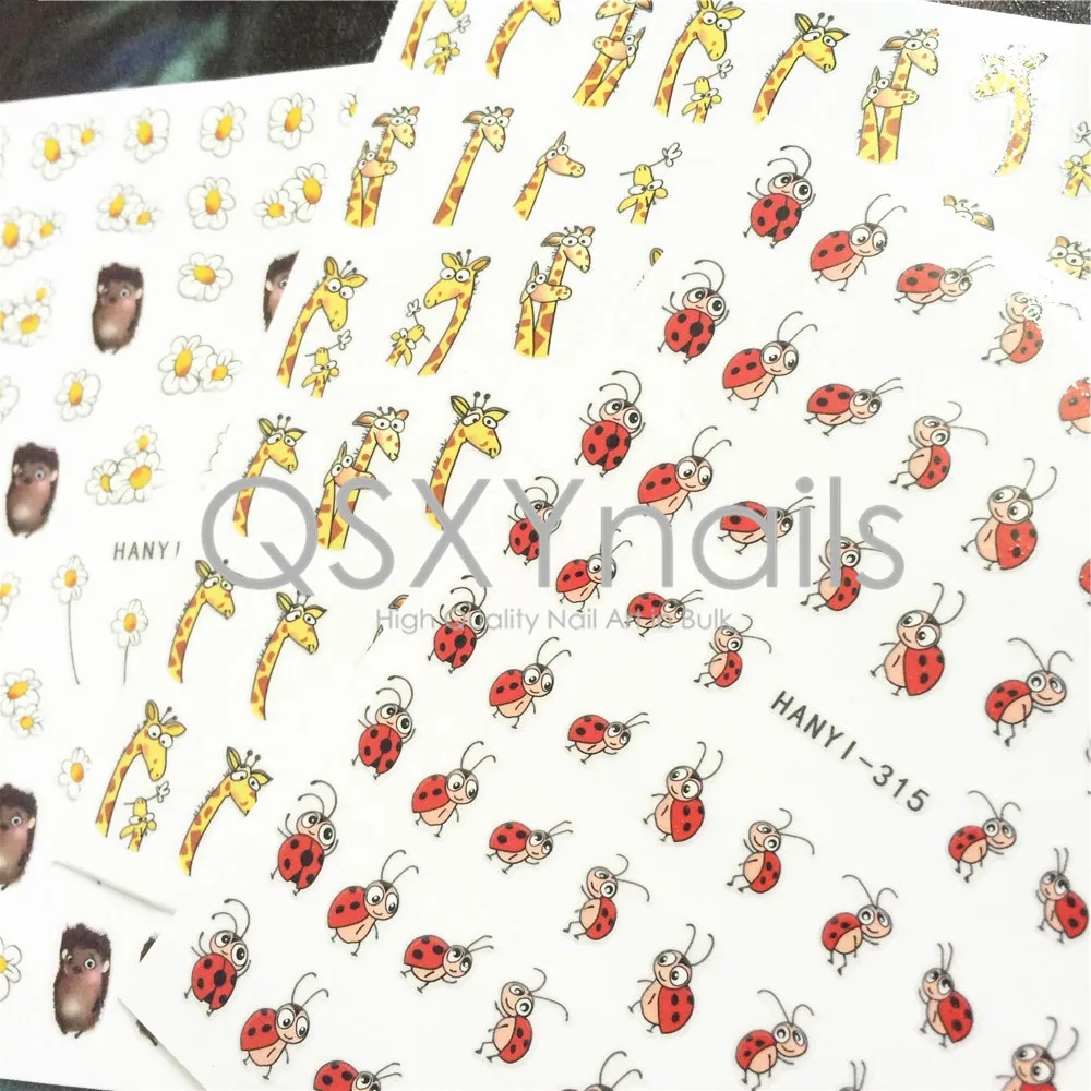 WHOLESALE 100pcs 3D Nail Art Adhesive Sticker Hedgehog /Giraffe / Coccinella Pattern Decals for Nail Art Decoration Manicure
WHOLESALE 100pcs 3D Nail Art Adhesive Sticker Hedgehog /Giraffe / Coccinella Pattern Decals for Nail Art Decoration Manicure