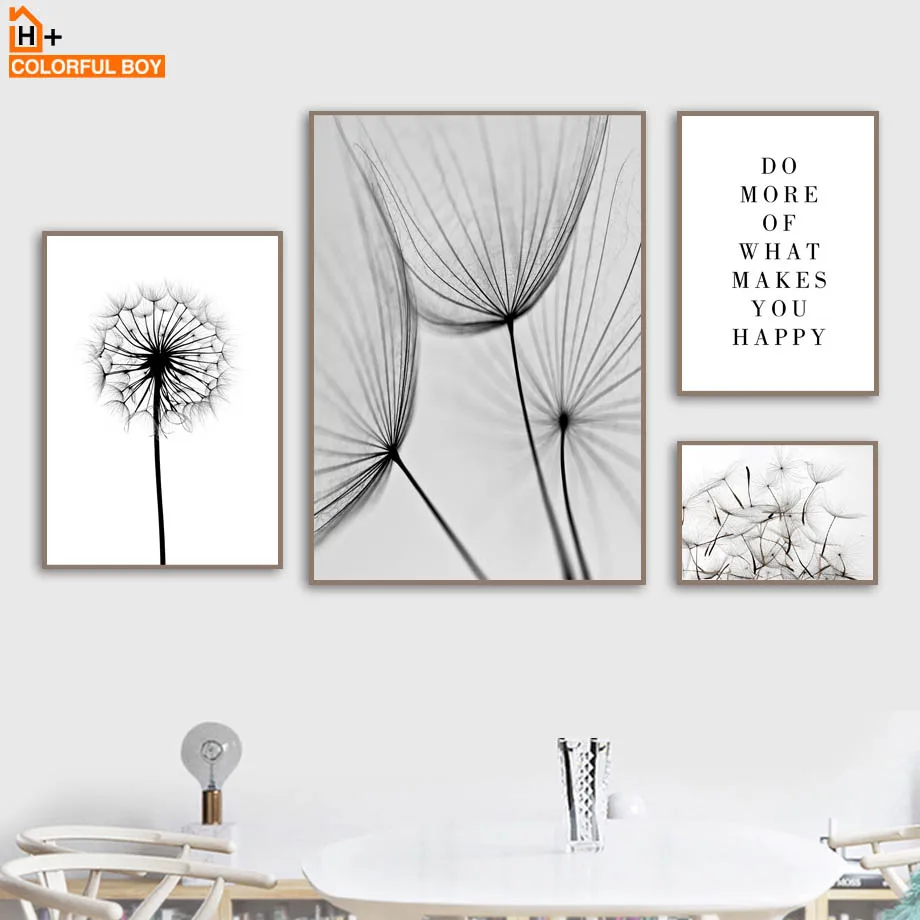 COLORFULBOY Canvas Art Print Dandelion Quotes Black White Nordic Posters And Prints Wall Art Canvas Pictures For Living Room
COLORFULBOY Canvas Art Print Dandelion Quotes Black White Nordic Posters And Prints Wall Art Canvas Pictures For Living Room