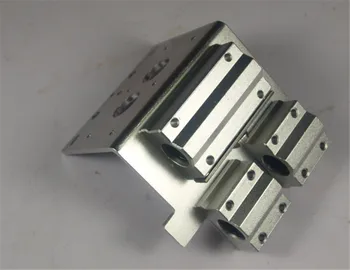 Reprap Prusa i3 X axis dual hotend X Metal dual exturder carriage for DIY 3D printer aluminum alloy 45mm hole distance
Reprap Prusa i3 X axis dual hotend X Metal dual exturder carriage for DIY 3D printer aluminum alloy 45mm hole distance