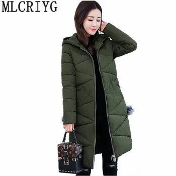 MLCRIYG Ladies Cotton Padded Jacket Long Slim Parka Women 2019 Thick Warm Winter Female Coat Hooded Plus Size 4XL YQ249
MLCRIYG Ladies Cotton Padded Jacket Long Slim Parka Women 2019 Thick Warm Winter Female Coat Hooded Plus Size 4XL YQ249