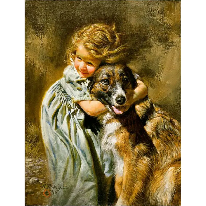 Full Diamond Embroidery Girl and dog pattern DIY Needlework Diamond Painting Cross Stitch kits 5D Rhinestones Mosaic painting
Full Diamond Embroidery Girl and dog pattern DIY Needlework Diamond Painting Cross Stitch kits 5D Rhinestones Mosaic painting