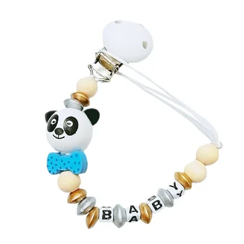 Infant Letter Pattern Pacifier Chain Portable Colorful Anti-lost Soother Toy Baby Feeding Wooden Bow Lightweight Odontoprisis
Infant Letter Pattern Pacifier Chain Portable Colorful Anti-lost Soother Toy Baby Feeding Wooden Bow Lightweight Odontoprisis