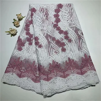 Fashion African Lace Fabric 2019 High Quality French Mesh Lace Fabric with stones Nigerian Swiss Lace Fabrics For Dress white
Fashion African Lace Fabric 2019 High Quality French Mesh Lace Fabric with stones Nigerian Swiss Lace Fabrics For Dress white