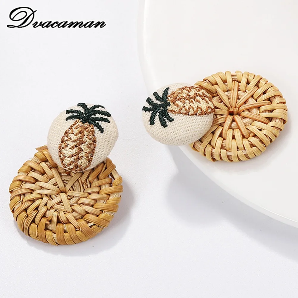 Dvacaman Fashion Fruit Pineapple Drop Earrings Women Bohemain Wooden Rattan Statement Pendant Earrings Party Gift Jewelry Female
Dvacaman Fashion Fruit Pineapple Drop Earrings Women Bohemain Wooden Rattan Statement Pendant Earrings Party Gift Jewelry Female