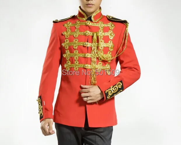 realphoto handsewing red golden decoration luxury mens tuxedo/medieval jacket/stage performance,only jacket
realphoto handsewing red golden decoration luxury mens tuxedo/medieval jacket/stage performance,only jacket