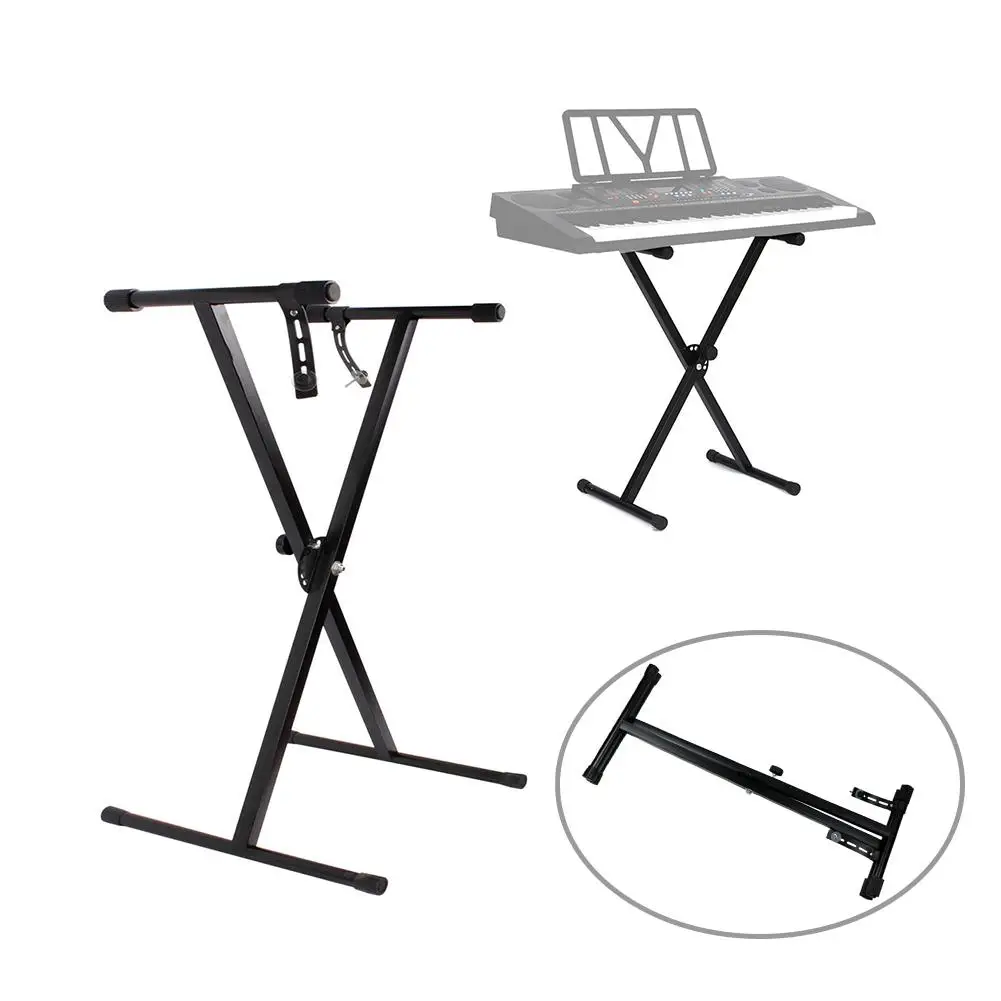 Portable X-type Keyboard Stand Metal Single Tube Stand Bracket Liftable 54/61/76 keys Electronic Piano Keyboard Holder Rack
Portable X-type Keyboard Stand Metal Single Tube Stand Bracket Liftable 54/61/76 keys Electronic Piano Keyboard Holder Rack