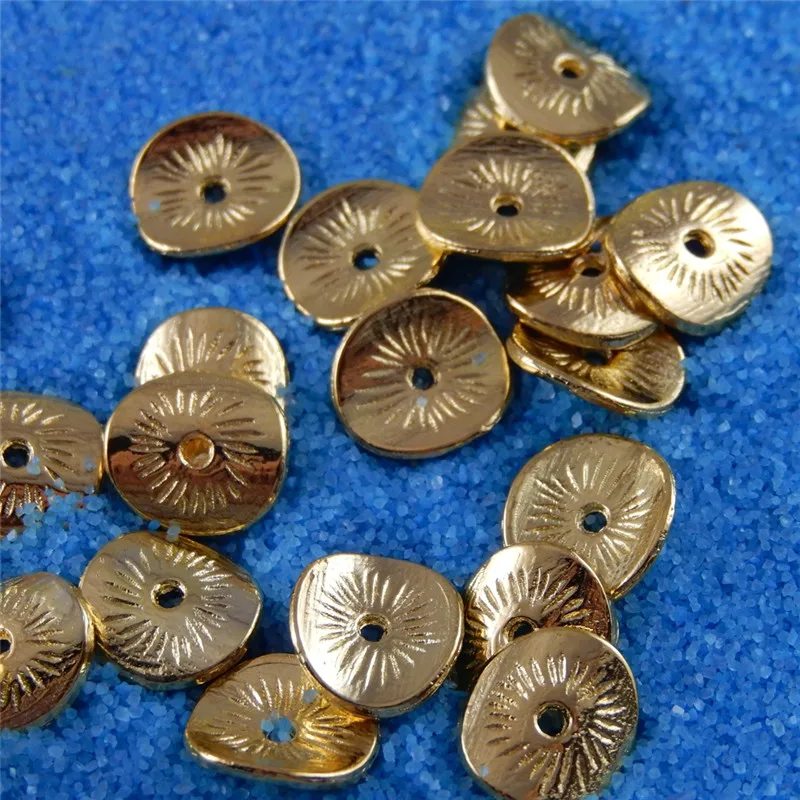 Julie Wang 20-200PCS 10mm Gold Alloy Curved Spacer Beads Accessory Charms Bracelets Pendant Necklace Jewelry Making
Julie Wang 20-200PCS 10mm Gold Alloy Curved Spacer Beads Accessory Charms Bracelets Pendant Necklace Jewelry Making