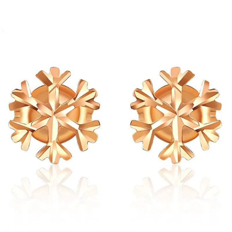 Summer Autumn Style 100% 18K Pure Gold Women Favorite Snowflake Ear Stud Earrings Classic Christmas Valentine Day Love Gift
Summer Autumn Style 100% 18K Pure Gold Women Favorite Snowflake Ear Stud Earrings Classic Christmas Valentine Day Love Gift