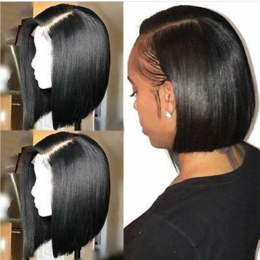 Simbeauty 360 Lace Frontal Wigs Short Bob Straight Human Hair Lace Front Wigs With Baby Hair Deep Part For Black Women
Simbeauty 360 Lace Frontal Wigs Short Bob Straight Human Hair Lace Front Wigs With Baby Hair Deep Part For Black Women