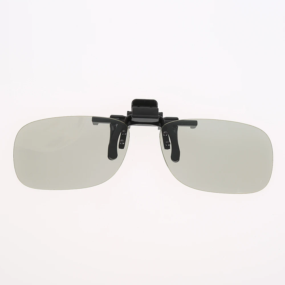 Clip On type Passive Circular Polarized 3D Glasses Clip for 3D TV Movie for Passive Home TV IMAX Cinema Movie Film