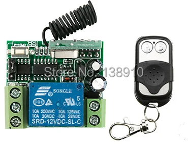 Radio Remote Control Switch DC12v Mini Receiver Metal Push Button Transmitter Learning Code /lamp/ window/Garage Doors
Radio Remote Control Switch DC12v Mini Receiver Metal Push Button Transmitter Learning Code /lamp/ window/Garage Doors