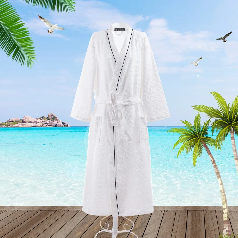 100% Pure Cotton Bathrobel Waffle Men Kimono Men's Robe Long Thin Unisex Pajamas Sauna Clothes Sleepwear Water Absorption White
100% Pure Cotton Bathrobel Waffle Men Kimono Men's Robe Long Thin Unisex Pajamas Sauna Clothes Sleepwear Water Absorption White