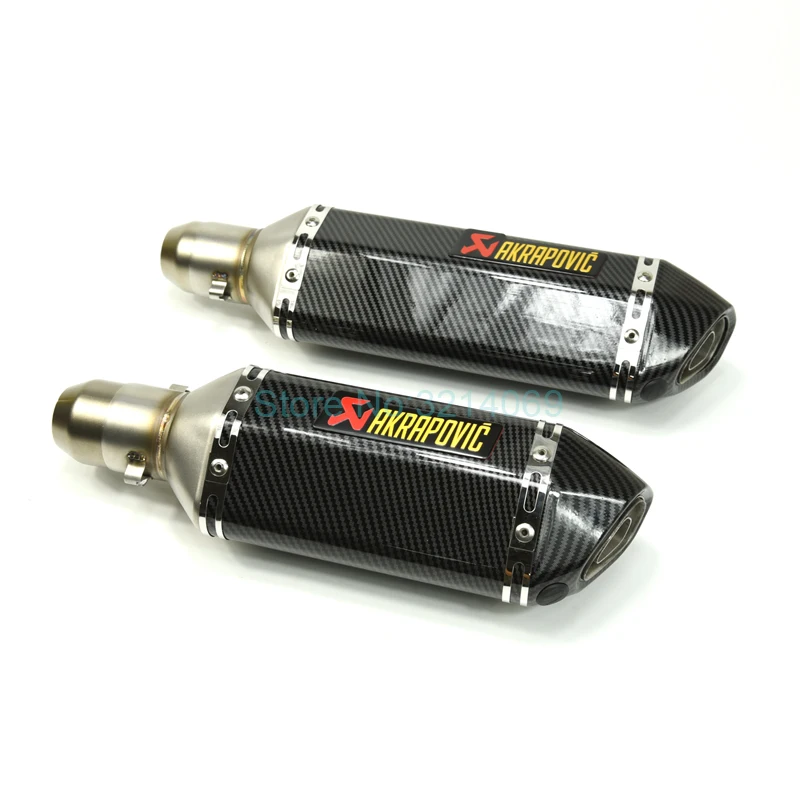 Inlet 51mm Motorcycle Akrapovic Exhaust Pipe Muffler Left/Right Universal Escape Moto System Silencer With DB Killer For Tmax530
Inlet 51mm Motorcycle Akrapovic Exhaust Pipe Muffler Left/Right Universal Escape Moto System Silencer With DB Killer For Tmax530