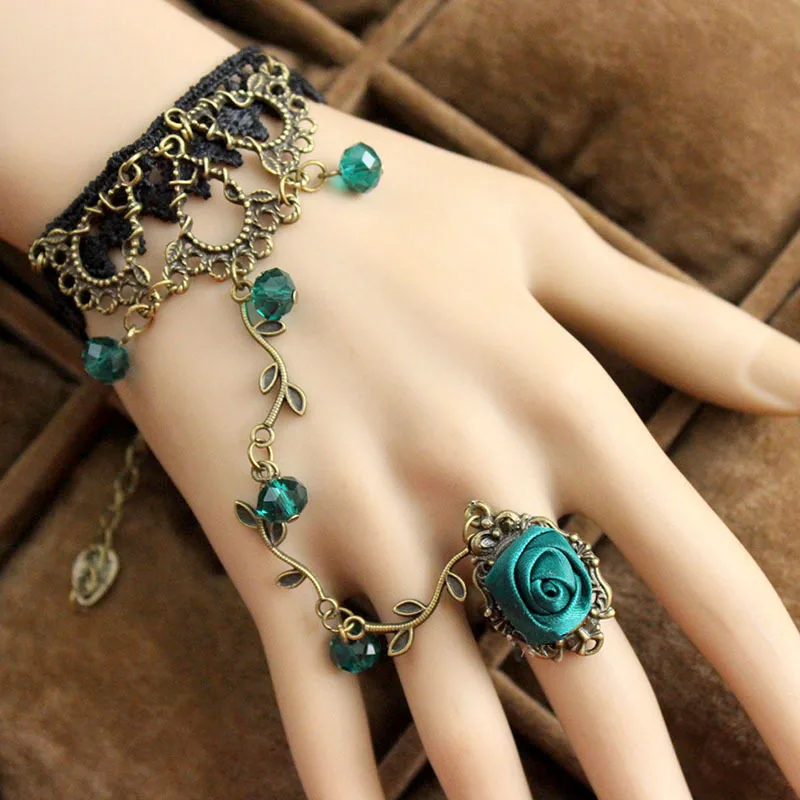 Vintage Women Retro Flower Cane Crystal Lolita Lace Bracelet with Finger Lock Jewelry Gifts 8 LL@17
Vintage Women Retro Flower Cane Crystal Lolita Lace Bracelet with Finger Lock Jewelry Gifts 8 LL@17