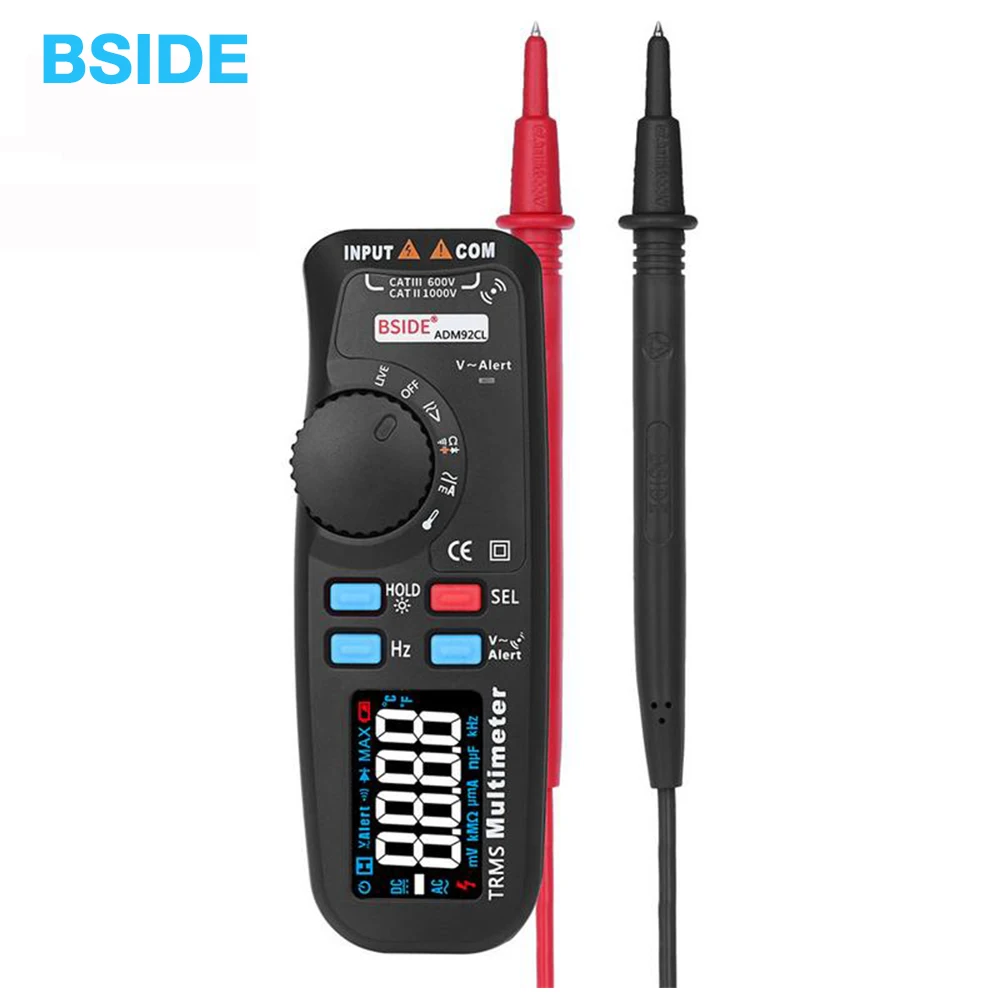 Multifunction Digital Pen Multimeter BSIDE ADM92CL Color LCD Display Multimetro Auto Range True RMS Temp Tester Voltmeter
Multifunction Digital Pen Multimeter BSIDE ADM92CL Color LCD Display Multimetro Auto Range True RMS Temp Tester Voltmeter