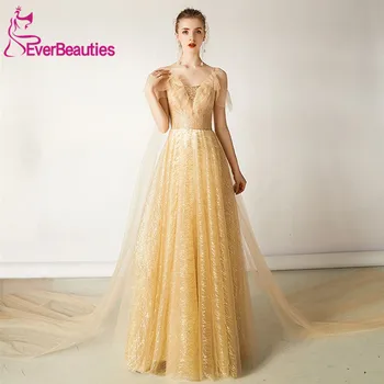 Robe De Soiree Luxury Gold Evening Dress Long Tulle Formal Party Dress Abiye Gece Elbisesi Abendkleider 2020
Robe De Soiree Luxury Gold Evening Dress Long Tulle Formal Party Dress Abiye Gece Elbisesi Abendkleider 2020
