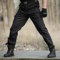 Black Military Tactical Cargo Pants Men Army Tactical Sweatpants High Quality Black Working Men Pant Clothing Pantalon Homme CS image
