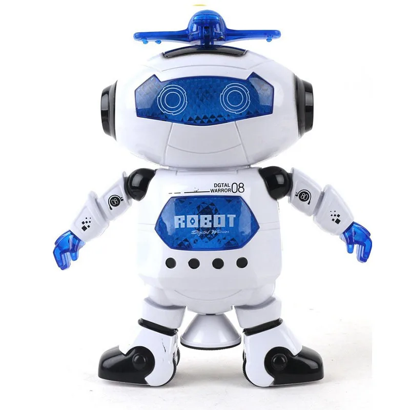 360 Rotating Electric Intelligent Robot Dancing Toys Musical Walk Lightenning Dance Robot Toy Model Child Birthday Gift
360 Rotating Electric Intelligent Robot Dancing Toys Musical Walk Lightenning Dance Robot Toy Model Child Birthday Gift