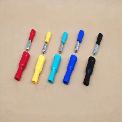 In a box 50 pairs of wire to connect cold pressure quick wiring terminal of the couplings of each color 10 pairs Butt joint
In a box 50 pairs of wire to connect cold pressure quick wiring terminal of the couplings of each color 10 pairs Butt joint