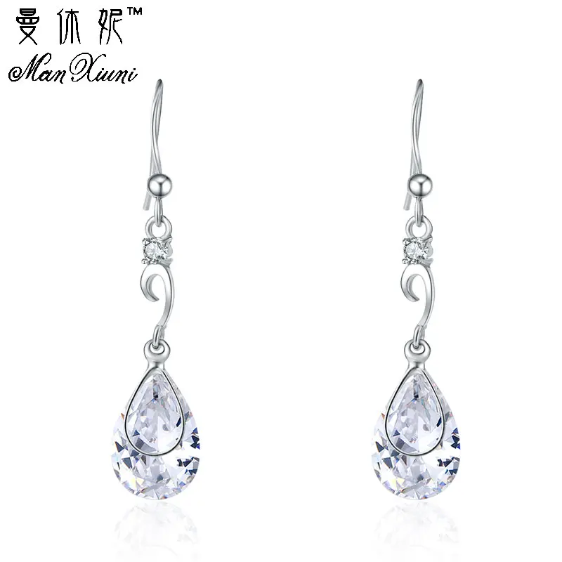 Manxiuni Cute Teardrop Dangle Earrings For Women Pear Brilliant Cut Silver Color Wedding Jewelry Long Water Drop Long earrings
Manxiuni Cute Teardrop Dangle Earrings For Women Pear Brilliant Cut Silver Color Wedding Jewelry Long Water Drop Long earrings