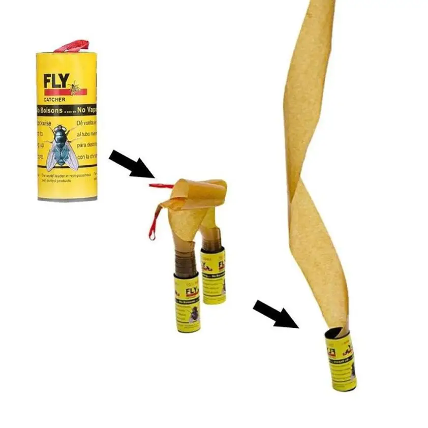 Eliminate Flies 32 Rolls Sticky Fly Paper Insect Bug Glue Paper Catcher Trap catching and killing PQW0706
Eliminate Flies 32 Rolls Sticky Fly Paper Insect Bug Glue Paper Catcher Trap catching and killing PQW0706
