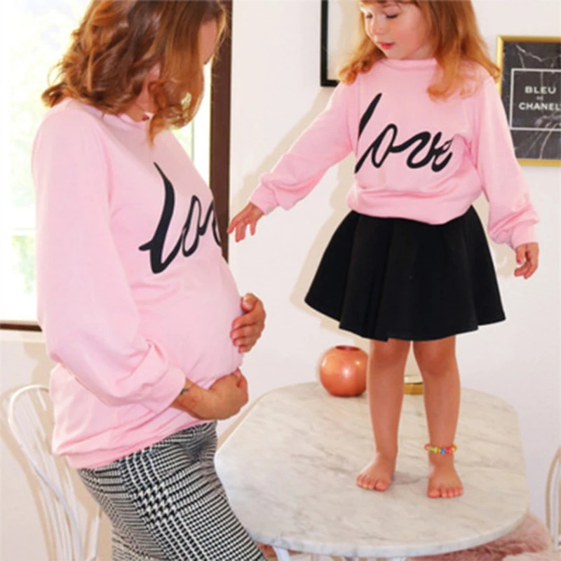 NASHAKAITE Mommy and me clothes Spring Fall Mother Daughter Sweatshirt O-neck Pullover Maternity Hoodies Family Matching Clothes
NASHAKAITE Mommy and me clothes Spring Fall Mother Daughter Sweatshirt O-neck Pullover Maternity Hoodies Family Matching Clothes