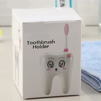 Novelty 4 Hole Tooth Style Toothbrush Holder Cute 4 Holes Toothbrush Holder Stand Shelf Plastic Tooth Style for Bathroom Hot
Novelty 4 Hole Tooth Style Toothbrush Holder Cute 4 Holes Toothbrush Holder Stand Shelf Plastic Tooth Style for Bathroom Hot