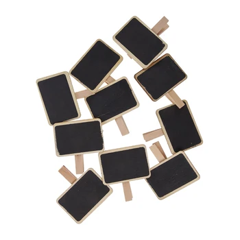 PPYY NEW -10Pcs Cute Mini Message Wooden Blackboard Note Photo Paper Clips, Ideal for Decor Use
PPYY NEW -10Pcs Cute Mini Message Wooden Blackboard Note Photo Paper Clips, Ideal for Decor Use