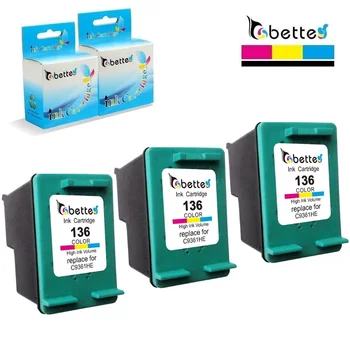 3PK, Bette Ink Cartridges Replace for HP 136 Photosmart 2570 2573 7800 7830 C3183 D5163 PSC 1510 1513 1513c 1513s Deskjet D4163 
3PK, Bette Ink Cartridges Replace for HP 136 Photosmart 2570 2573 7800 7830 C3183 D5163 PSC 1510 1513 1513c 1513s Deskjet D4163