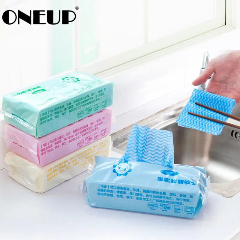 ONEUP Non-woven Microfiber Cleaning Cloth Kitchen Bathroom Multi-function Supplies Disposable Scouring Pad 80 Sheets/Package
ONEUP Non-woven Microfiber Cleaning Cloth Kitchen Bathroom Multi-function Supplies Disposable Scouring Pad 80 Sheets/Package