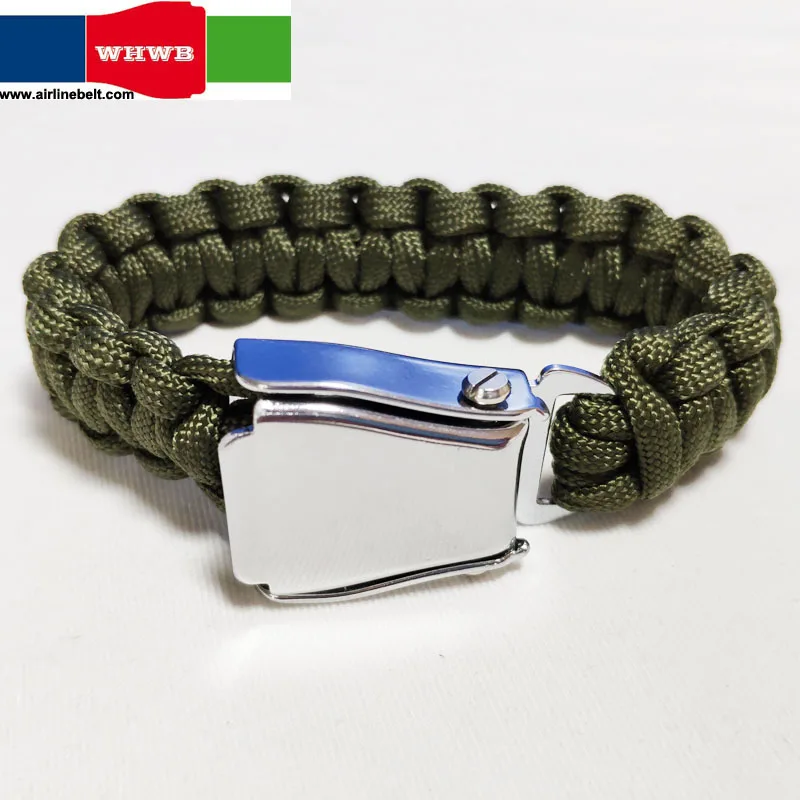 Airline Airplane Seat Belt Buckle Outdoor Brave Survival Bracelet Men's Umbrella Rope Bracelets Pulseira Masculina Nylon Bangle
Airline Airplane Seat Belt Buckle Outdoor Brave Survival Bracelet Men's Umbrella Rope Bracelets Pulseira Masculina Nylon Bangle