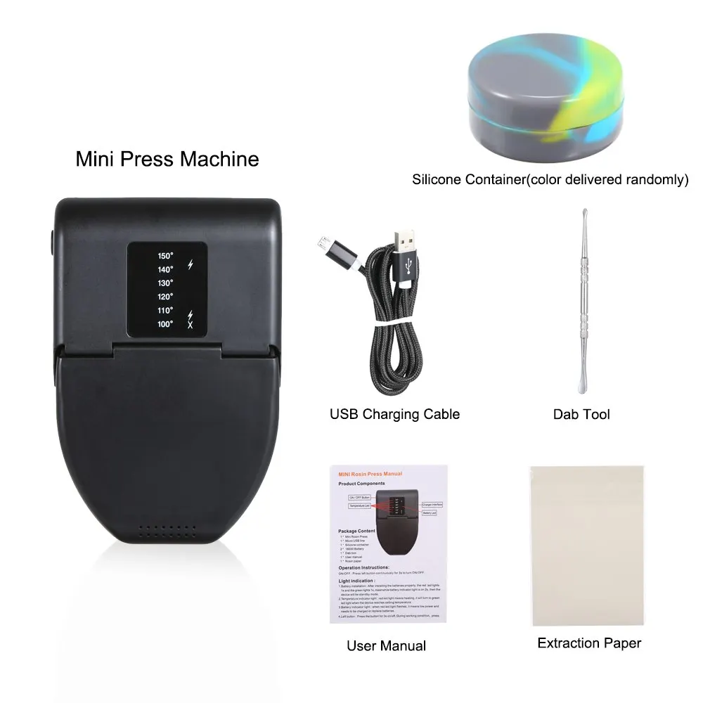 USB Charging DIY Mini Press Machine Heavy Duty Double Heat Plate Oil Wax Extractor Portable Heating Tools
USB Charging DIY Mini Press Machine Heavy Duty Double Heat Plate Oil Wax Extractor Portable Heating Tools