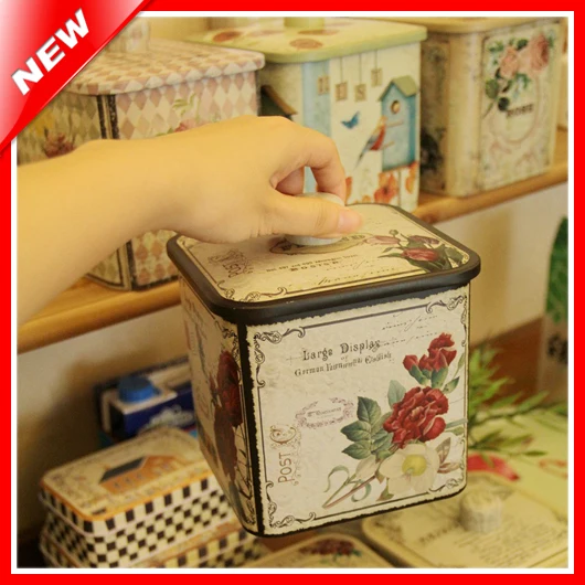 Country Style Home Decor Retro Tin Box Candy Biscuit Cookie Storage Metal Box Caddy/Kitchen/Tea Storage Can Sundry Organizer
Country Style Home Decor Retro Tin Box Candy Biscuit Cookie Storage Metal Box Caddy/Kitchen/Tea Storage Can Sundry Organizer