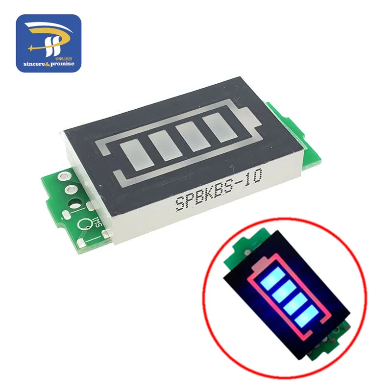 1S - 4S Single 3.7V Lithium Battery Capacity Indicator Module 4.2V Blue Display Electric Vehicle Battery Power Tester Li-ion
1S - 4S Single 3.7V Lithium Battery Capacity Indicator Module 4.2V Blue Display Electric Vehicle Battery Power Tester Li-ion