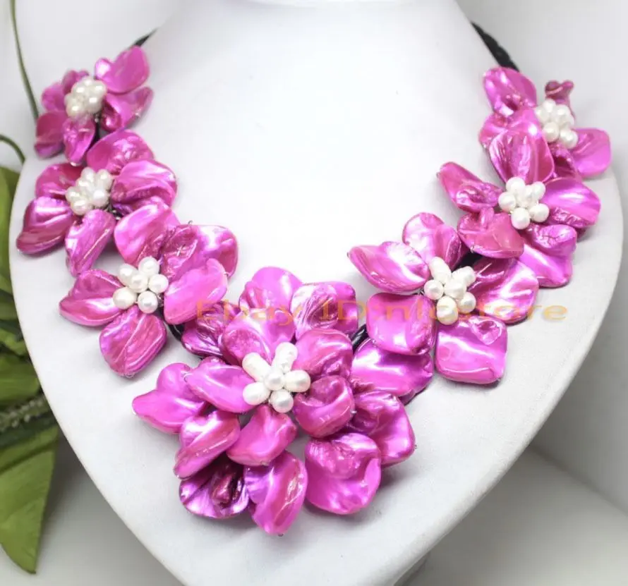 white pearl pink mother of pearl shell flower handmade necklace 18" Jewelry AAA style Fine Noble real Natural free shipping
white pearl pink mother of pearl shell flower handmade necklace 18" Jewelry AAA style Fine Noble real Natural free shipping