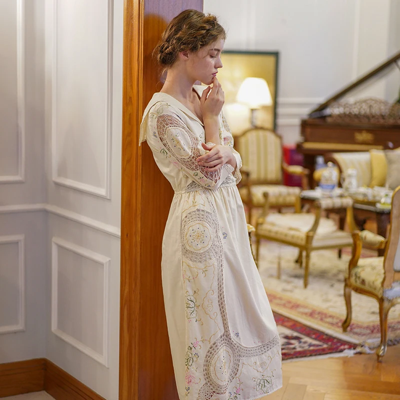 LYNETTE'S CHINOISERIE Spring Summer Original Design Women Limited Edition Antique Crochet Embroidered Vintage Princess Dresses
LYNETTE'S CHINOISERIE Spring Summer Original Design Women Limited Edition Antique Crochet Embroidered Vintage Princess Dresses