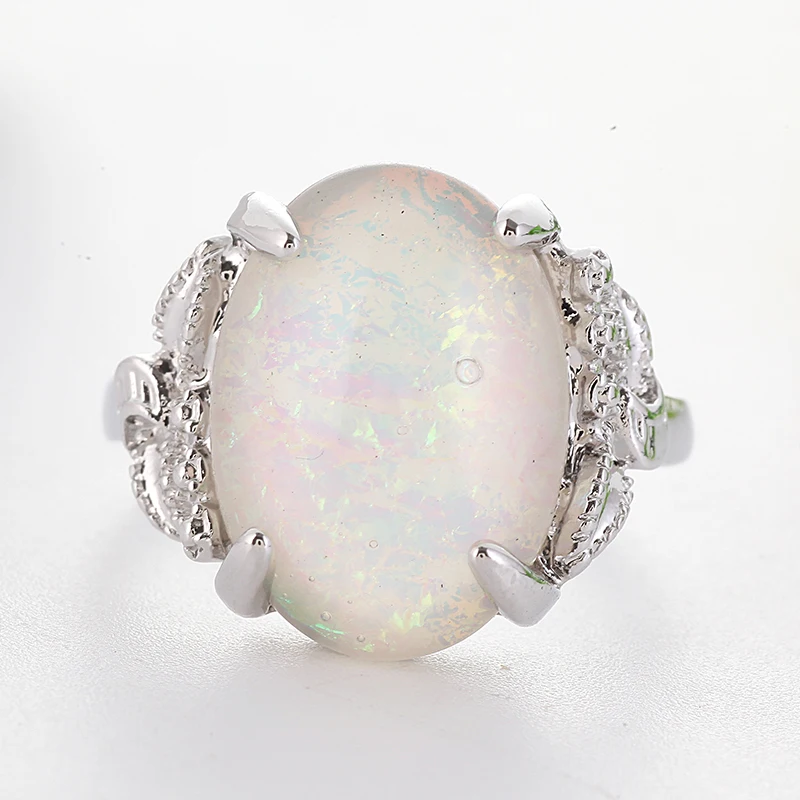 Fire Opal Stone Rings for Women Wedding Rings Crystal Silver Rings Moda Mujer Luxury Jewelry Bague Femme Girl Anillos O5J369
Fire Opal Stone Rings for Women Wedding Rings Crystal Silver Rings Moda Mujer Luxury Jewelry Bague Femme Girl Anillos O5J369